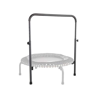JumpSport 370 Indoor Lightweight Heavy Duty 39-Inch Heavy Duty Fitness Trampoline with Handle Bar Accessory, Black