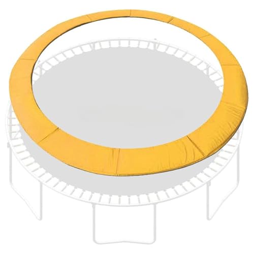 SkyBound Universal Replacement Trampoline Safety Pad - Fits 12ft 14ft 15ft Frames - No Holes for Poles - Variety of Colors - color: Yellow, size: 15 ft