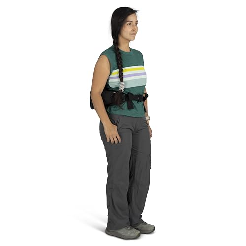 Osprey Tempest 6L Women's Lumbar Hiking Waist Pack - Fanny Pack with Water Bottle Holders - color: Black/Coal Grey, style: 6l