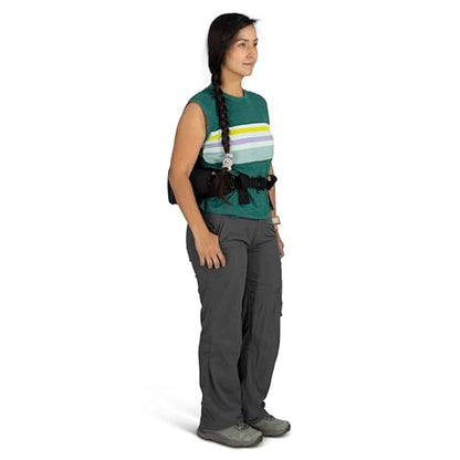 Osprey Tempest 6L Women's Lumbar Hiking Waist Pack - Fanny Pack with Water Bottle Holders - color: Black/Coal Grey, style: 6l