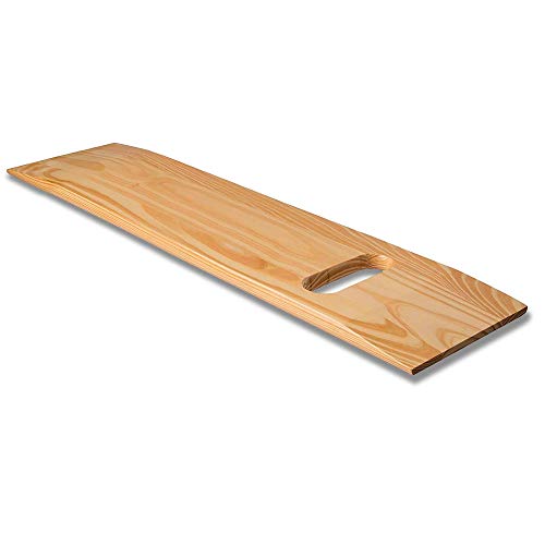 DMI Transfer Board and Slide Board made of Heavy-Duty Wood for Patient, Senior and Handicap Move Assist and Slide Transfers, Holds up to 440 Pounds, 1 Cut out Handle, 30 x 8 x .75 - size: 30"