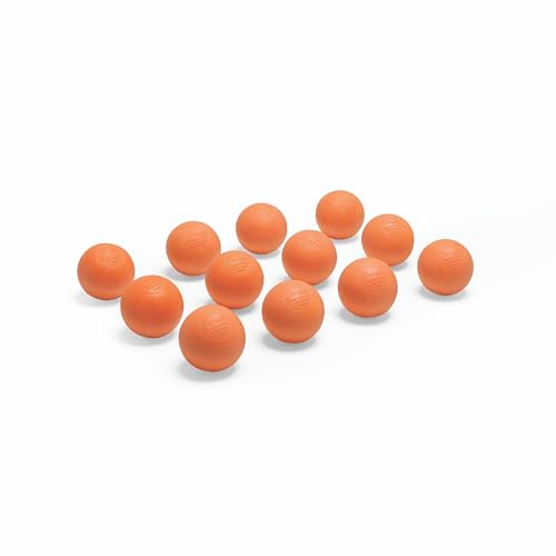 Champion Sports Lacrosse Balls – Official Size NCAA, NFHS, NOCSAE Certified, Packs of 3, 6, 12, 60 or 120 for Practice & Games, Multiple Colors - color: Orange, style: 12 Pack