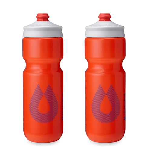 HydraPak Breakaway Surge Lightweight Bike Water Bottle (25oz, Orange) - color: Orange, size: 25oz/740ml