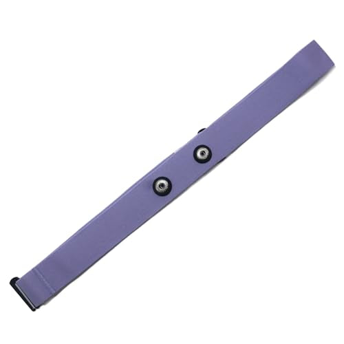 Comfortable Heart Rate Chest Replacement Strap for Polar H10 H9 Garmin Wahoo Coospo PowrLab Fitcent Magene MOOFIT IGPSPORT - color: Purple