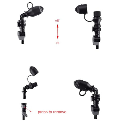 2 Pcs Water Bladder Bite Valve Silicone Hydration Bags Bite Valve Mouthpiece Replacement with Manual Switch Valve