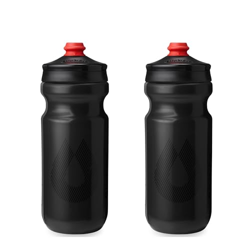 HydraPak Breakaway Surge Lightweight Bike Water Bottle (20oz, Charcoal) - color: Charcoal, size: 20oz/600ml