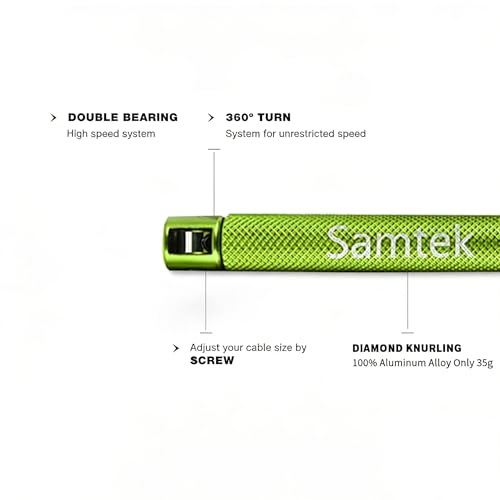Speed Crossfit Jump Rope, easy double unders. Wire anti-entanglement. - color: Green
