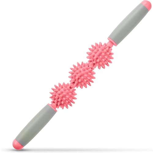 Cellulite Massager, Fascia Blaster for Cellulite, Muscle Roller Stick Lymphatic Drainage Massager for Relif Body Sorness, Trigger Points, Sports Legs, Back Recovery, Candy Pink - color: Candy Pink