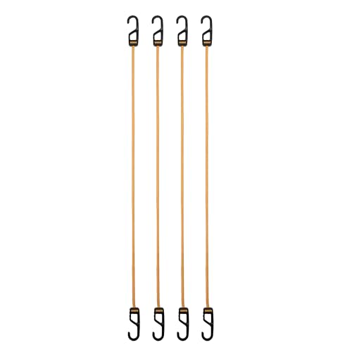 DEWALT 36" Premium Round Bungee Cords, Interlocking Quick-Pull Notch, 4-PK - size: 36"