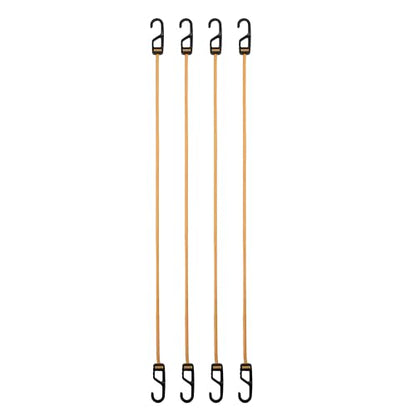 DEWALT 36" Premium Round Bungee Cords, Interlocking Quick-Pull Notch, 4-PK - size: 36"