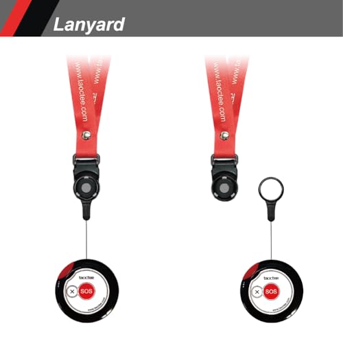 Panic Button Alarm for Security Emergency Remote Panic Button Alarm Siren for Home,Lightweight and Compact Button with Lanyard,Emergency Alert System for House Business Shop(Only 2xbuttons) - style: 2 Buttons