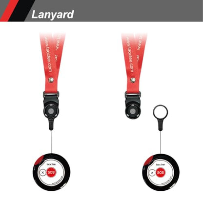 Panic Button Alarm for Security Emergency Remote Panic Button Alarm Siren for Home,Lightweight and Compact Button with Lanyard,Emergency Alert System for House Business Shop(Only 2xbuttons) - style: 2 Buttons