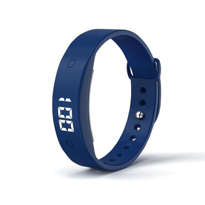 Vibrating Alarm Reminder Watch, Silent Alarm Wristband up to 15 Personal Alarms or Pill Reminders per Day - color: Blue