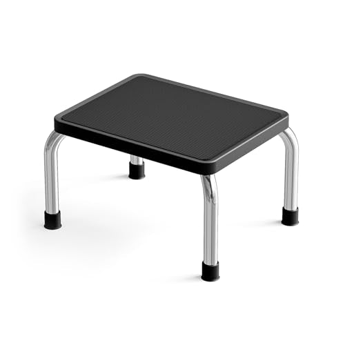 Loyoda Step Stool for Adults, 350 lb Steel Foot Stool, Non-Slip Rubber Pad
