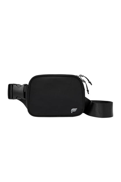 Fabletics The Big Belt Bag, Quick Dry, Zip Pockets, Hidden Pockets, Reflective, Black, OS - color: Black