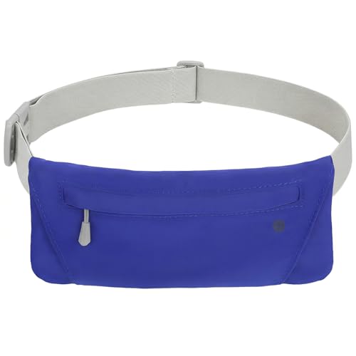 WHIPPY Slim Running Belt Fanny Pack for Women Men Elastic Runners Belt Waist Pouch Chest Bag Phone Holder Waist Pack for Running Hiking - color: 8-Dark Blue