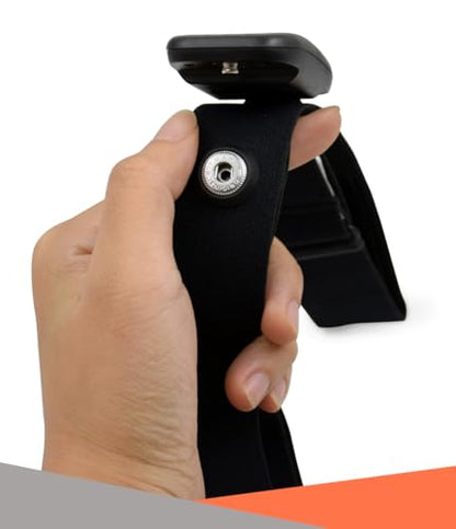 KYTO Heart Rate Monitor Chest Strap - ANT+ & Dual Bluetooth 4.0 HR Sensor, IP67 Water-Resistant, Compatible with Peloton, Zwift, Garmin, Precise HR Tracker for Running & Cycling - color: Grey - Strap Only