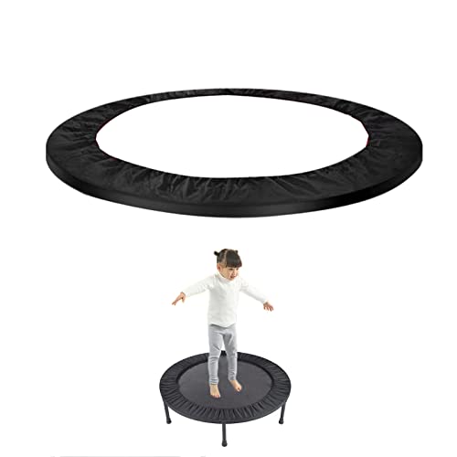 Trampoline Spring Cover 40 Inch Replacement Safety Pad for Mini Trampoline 3 Layer Protect Tear-Resistant Oxford Cloth Easy to Install Replacement for Home, Gym - color: Black