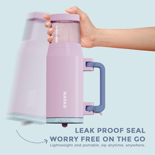 23oz Insulated Tumbler with Foldable Handle & 10oz Snack/Pill Container - color: pink