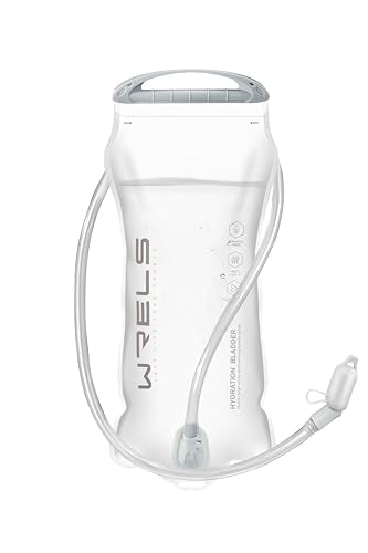 WRELS Hydration Bladder,1L/1.5L/2L/3L Water Bladder for Hydration Pack,BPA-Free Leakproof Water Reservoir for Hiking Running Camping Cycling - size: 3L—White