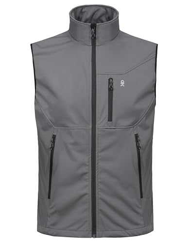 Little Donkey Andy Men's Lightweight Golf Vest Outerwear - color: Gray, size: Medium