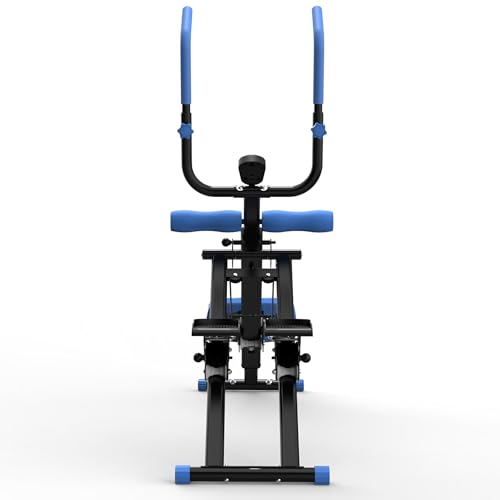 Stair Stepper & Ab Machine–Quiet Hydraulic,Foldable,Compact - color: Blue