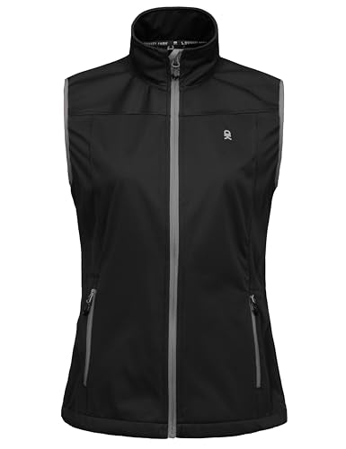 Little Donkey Andy Women's Lightweight Softshell Vest - color: Black, size: Medium