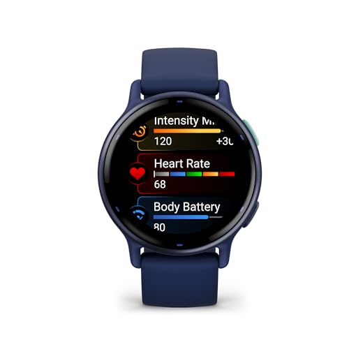 Garmin vívoactive® 5, Health & Fitness GPS Smartwatch, 42mm, Navy - color: Navy