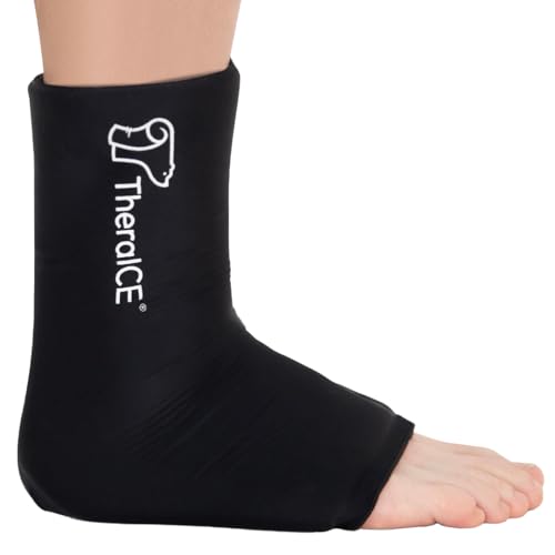 TheraICE Ankle Ice Pack Wrap, Achilles Tendonitis Brace, Plantar Fasciitis - size: Small/Medium, style: Original