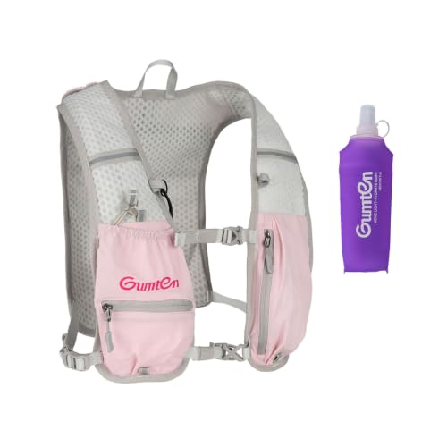 Running Vest for Women, Hydration Vest with Adjustable Chest Straps for Marathon Jogging Hiking Cycling - size: Pink, style: Running Vest with 1 Soft Flask (480 ml)
