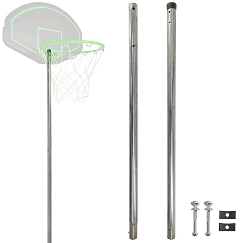 16FT Trampoline’ Upper Board Tube and Lower Board Tube specially for Basketball hoop, Replacement Trampoline Enclosure poles for 16FT, 2pcs Together, Trampoline basketball hoop pole, Part # 10A,11A