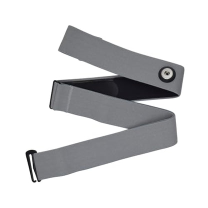 KYTO Heart Rate Monitor Chest Strap - ANT+ & Dual Bluetooth 4.0 HR Sensor, IP67 Water-Resistant, Compatible with Peloton, Zwift, Garmin, Precise HR Tracker for Running & Cycling - color: Grey - Strap Only