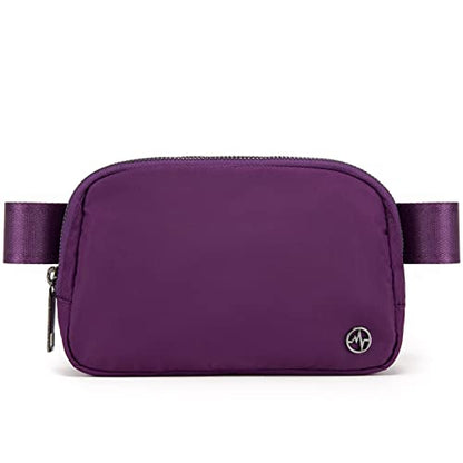 Pander Crossbody Belt Bag for Women and Men, Travel and Everyday Use - color: Dark Magenta