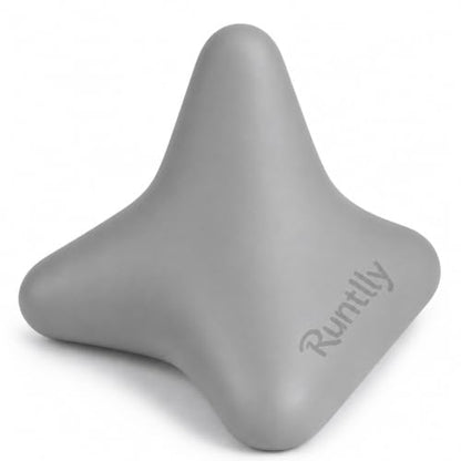 Trigger Point Massage Tool, 3" × 2.6", Deep Tissue Manual Massage Ball for Muscle Knots & Myofascial Release, Physical Therapy Tool for Plantar Fasciitis, Foot Hand Hip & Back Soreness Relief - color: Gray