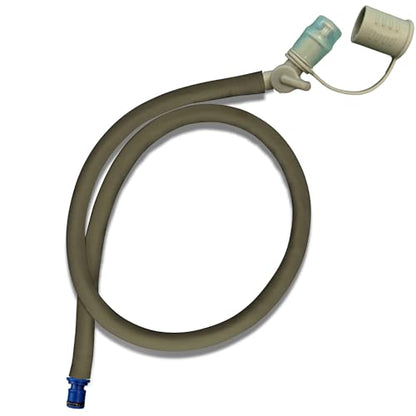Hydration Bladder Tube Replacement - Universal Insulated Drink Hose fits CamelBak, Osprey, Source, USGI Tactical Packs - 36" Water Reservoir Hose with Bite Valve, Cover & Quick Release Connector - color: Ranger Green