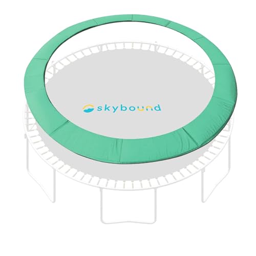 SkyBound Universal Replacement Trampoline Safety Pad - Fits 12ft 14ft 15ft Frames - No Holes for Poles - Variety of Colors - color: Green, size: 15 ft