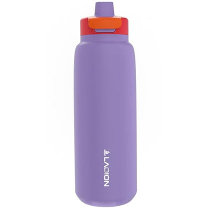 LAOION 28 oz Stainless Steel Insulated Water Bottle - color: Purple, size: 28 Ounces