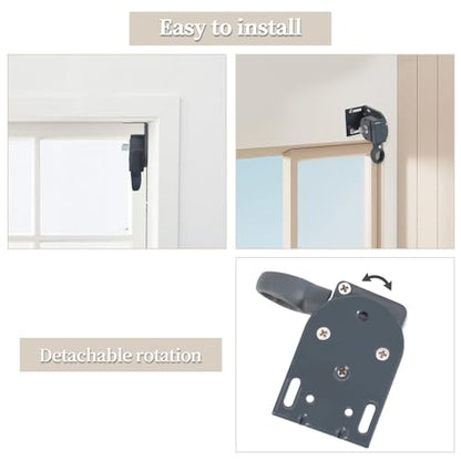 Roller Blind Bracket Replacement for Coolaroo Sun Shades Grey - color: Grey, size: 1 set bracket