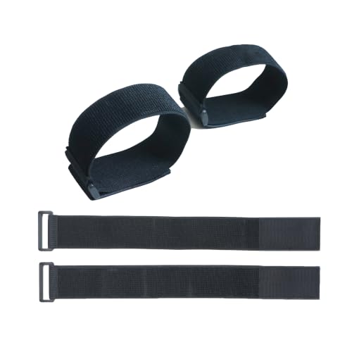 Leg Exerciser Traction Straps, Under Desk Elliptical Pedal Band for Seniors, Secure & Stability for Electric Ellipse Equipment - size: Set of 2