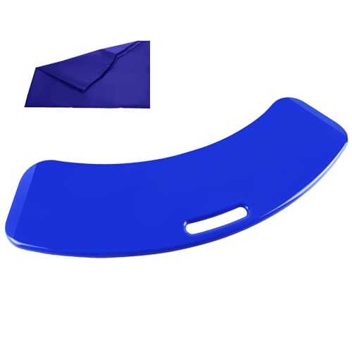 YHK Sliding Transfer Boards, Sliding Boards Transfer to Wheelchairs, Seniors from Bed to Chair, Car, Slide Assist Device, Sliding Boards Hold up to 440 lbs, with Slide Sheet 16"x24" (Blue) - size: Slide Transfer Board 31.5" with 16*24 Slide Sheet