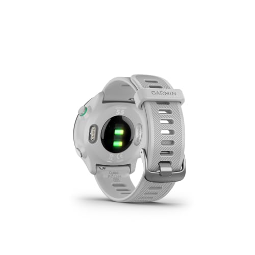 Garmin Forerunner 55, GPS Running Watch with Daily Suggested Workouts, Up to 2 Weeks of Battery Life, White - color: White