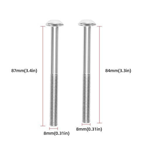Trampoline Enclosure Pole Gap Spacers with Trampoline Bolts, 12pcs, Black
