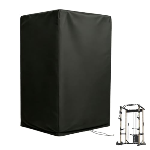 47"-110"W Squat Rack Cover with Waterproof Zipper for Gym Equipment - size: 60"W x 60"D x 92"H