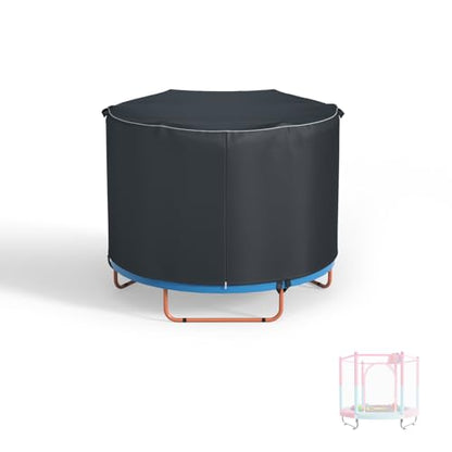 XCZ trampoline cover, outdoor jumping bed cover, suitable for 60 inch round children's trampoline , full coverage. Black - size: 62" Dia x 47" H