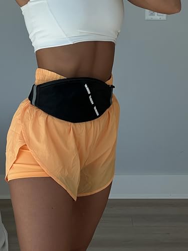Vooray Miles Waist Belt Bag - Reflective Running Fanny Pack, Compact Waist Bag - color: Textured Camo