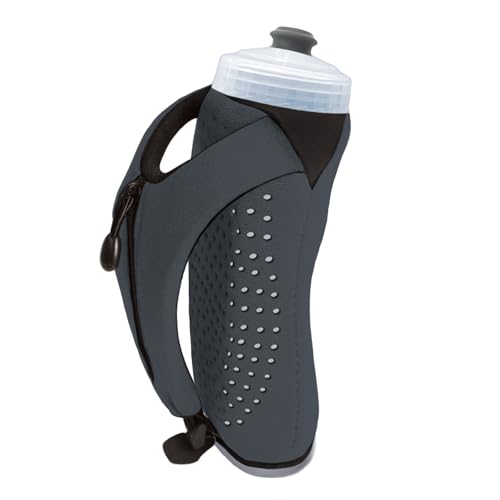 Amphipod Hydraform Ergo-Lite Handheld Water Bottle, Insulated - 20 oz - color: Charcoal, size: 20 Ounces