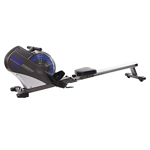 Stamina ATS Air Rower, Grey - Smart Workout App, No Subscription Required - Foldable Rowing Machine for Home Use