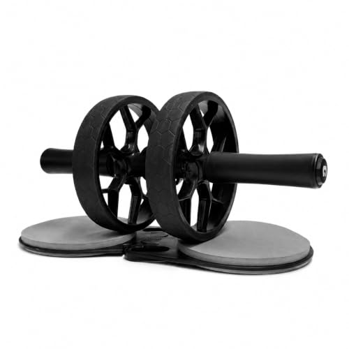 VINSGUIR Ab Roller Wheel for Beginners to Pros, Ab Roller with Adjustable & Detachable Resistance Band, Core Workout Equipment for Home Gym, Abdominal Wheel with Exercise Guide and Knee Pad, Men Women