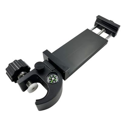 Heavy Duty Survey Pole GPS Tablet Clamp w Compass for iPad mini, 4.9"-5.9"
