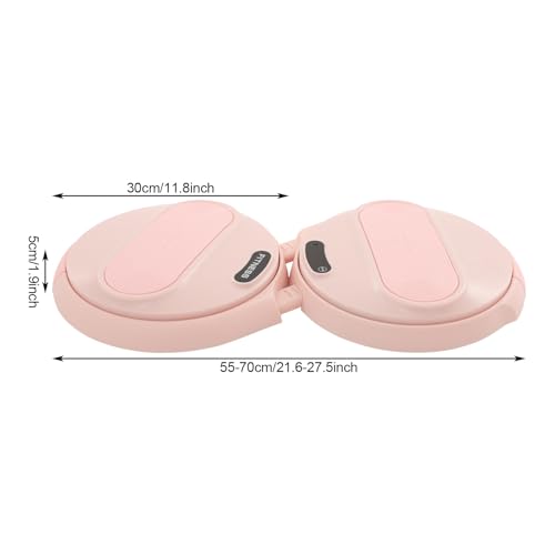 Waist Twister Machine Exercise, Ab Twister Board with Elastic Tension Ropes, LCD Tracks Workout Data, 220.46lbs Load, for Weight Loss, Slimming, Home, Yoga Studio, Gym - color: Pink